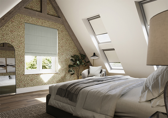 Devonshire, Light Grey - Roman Blind - Image 7